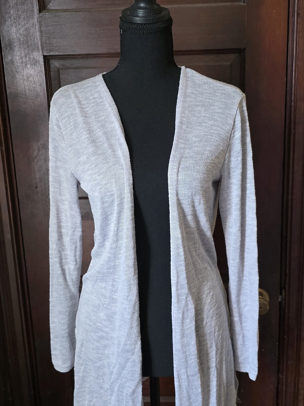 Divided Light Gray Open-Front Knit Cardigan